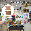100Pcs Paper Bracelet Display Cards CDIS-WH0027-11B-02-7