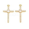 Brass Micro Pave Cubic Zirconia Pendants KK-C162-102A-G-1
