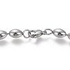 Non-Tarnish 304 Stainless Steel Beaded Necklaces NJEW-I238-05B-2