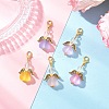 Heart Angel Acrylic Pendant Decorations HJEW-JM03566-01-1