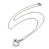304 Stainless Steel Heart Pendant Pet Urn Ashes Necklaces LS-NJEW-S455-03P-4