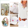 50Pcs 5 Colors Handmade Cotton Knitting Ornament Accessories DIY-ME0001-44B-5