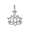 201 Stainless Steel Filigree Pendants STAS-K298-04P-1