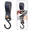 Gorgecraft 3Pcs 3 Colors PU Leather with Plastic Carabiners Hanger Buckle Hook AJEW-GF0003-89-3