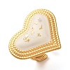 304 Stainless Steel Adjustable Cuff Rings for Women RJEW-S632-01G-2