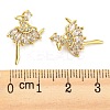 Rack Plating Brass Cubic Zirconia Pendants KK-M258-06G-01-3
