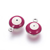 304 Stainless Steel Enamel Charms LS-STAS-O123-B-07P-2