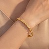 304 Stainless Steel Micro Pave Clear Cubic Zirconia Star Hinged Cuff Bangles for Women WG9322F-02-2