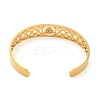Viking Hollow Out Stainless Steel Valknut Open Cuff Bangles for Women LS-BJEW-G708-02G-3