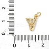 Brass Micro Pave Cubic Zirconia Pendants ZIRC-I356-37G-3