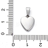 304 Stainless Steel Stamping Blank Tag Charms STAS-U043-19P-3