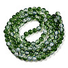 Transparent Crackle Baking Paint Glass Beads Strands DGLA-T003-01C-04-2