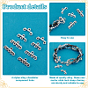 80Pcs 4 Styles Alloy Chandelier Component Links FIND-PH0022-78AS-4