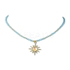 Glass Bead Necklaces NJEW-JN04688-4