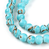 Baking Paint Glass Beads Strands DGLA-N010-6mm-03-3