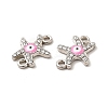 Evil Eye Alloy Enamel Connector Charms PALLOY-I217-13P-3