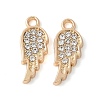 Alloy Crystal Rhinestone Pendants PALLOY-E775-13G-1