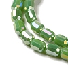 Electroplate Glass Beads Strands EGLA-D031-01-4