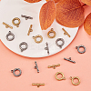 10Set 2 Colors Ion Plating(IP) 304 Stainless Steel Toggle Clasps STAS-CJ0001-205-6
