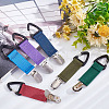 6Pcs 6 Colors Nylon Strap Band Hat Clips FIND-GO0001-13-7