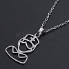 Non-Tarnish 201 Stainless Steel Pendants Necklaces NJEW-S105-JN698-45-1-1