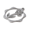 Non-Tarnish 304 Stainless Steel Pendants STAS-P338-01D-P-2