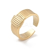12Pcs Ion Plating(IP) 304 Stainless Steel Open Cuff Rings RJEW-G312-09G-2
