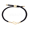 1Pc Adjustable Nylon Cord Slider Bracelets for Women BJEW-LP0001-32G-01-1