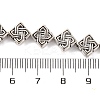 Tibetan Style Rhombus Alloy Bead Strands TIBEB-O007-05-NR-3