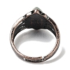 Natural Green Aventurine Horse Eye Adjustable Rings RJEW-K271-05R-12-4