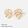 304 Stainless Steel Enamel Stud Earrings for Women WGF8C1A-01-1
