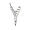 304 Stainless Steel Letter Connector Charms LS-STAS-M108-01P-25-1