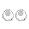 304 Stainless Steel Stud Earrings EJEW-D281-21S-1