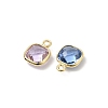 Brass with Cubic Zirconia Pendants KK-Z137-01G-2