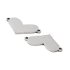 Non-Tarnish 201 Stainless Steel Connector Charms STAS-A090-18P-2