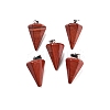 Cone/Spike/Pendulum Synthetic Red Jasper Pendants G-R278-72-1
