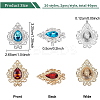 40Pcs 20 Style Zinc Alloy Cabochons FIND-BC0003-18-2