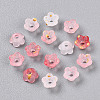 Frosted Transparent Acrylic Beads OACR-N137-72E-2