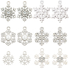 36Pcs 6 Styles Alloy Rhinestone Pendants FIND-SC0020-06-1