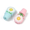 Flower Food Grade Silicone Focal Beads SIL-A011-03A-2