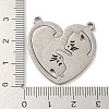 Non-Tarnish 304 Stainless Steel Split Pendants LS-STAS-H184-01P-3