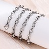 201 Stainless Steel Cable Chain Necklaces NJEW-Q013-12A-P-5
