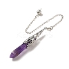 Natural Amethyst Dowsing Pendulum Big Pendants G-H285-06P-04-2