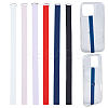 6Pcs 6 Colors Silicone Mobile Phone Case Wrist Straps AJEW-DR0002-51-1