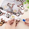 DIY Cattle Head Dangle Earring Making Kit DIY-OC0009-75-3