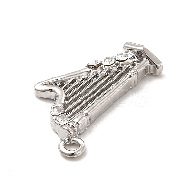 Rack Plating Alloy Rhinestone Pendants ALRI-M006-09P-1