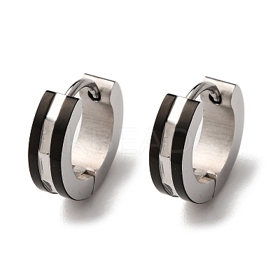 304 Stainless Steel Hoop Earrings EJEW-D331-04PB-1