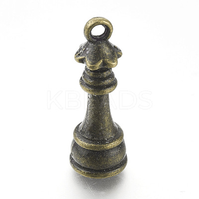 Alloy Chess Pendants PALLOY-H201-06AB-1
