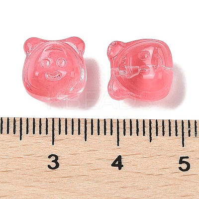 Transparent Spray Paint Glass Beads GLAA-Z011-01C-1