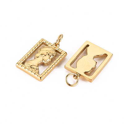304 Stainless Steel Pendants X-STAS-S116-127G-1